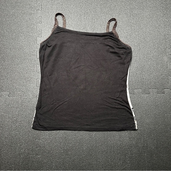 Y2K Elegant Black and Cream Women's Camisole - Picture 3 of 3